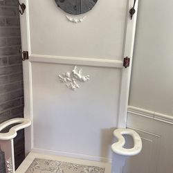 Antique Shabby Chic Hall Tree