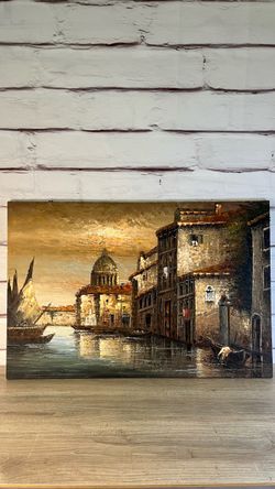 “Tramonto Sul Grande” (Pieter Vanolo) Oil Painting Replica/Art Study