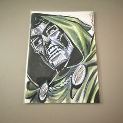 Dr Doom 1/1 Sketch Card 