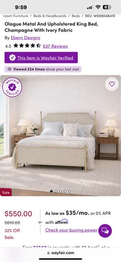 Brand new in box king size bed