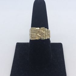 Gold Nugget Ring New