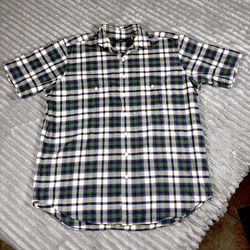 Polo Ralph Lauren Plaid Men’s XLT 100% Cotten single stitch button up 