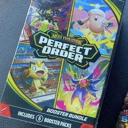 Mega Evolution Perfect Order Booster Bundle   Pokemon New Never Opened 