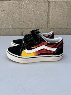 Vans old skool flame kids size 1y