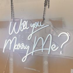 Marry Me Sign