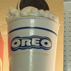 Oreo Cookies And Milk Cookie Jar 