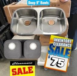 New kitchen sinks $75