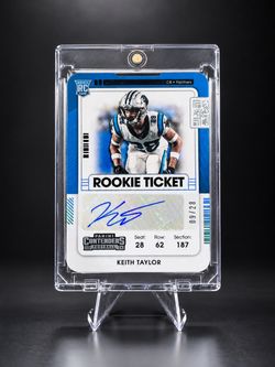 Keith Taylor 2024 Panini Contenders Rookie Ticket Auto /28