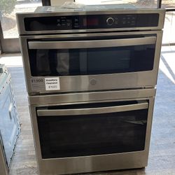 $100 Off + Free Delivery Drop Off Thru 8/17! GE Dbl Electric Wall Oven & Microwave $1500