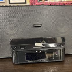 Sony Personal Audio Docking System ICF-CS15iP - Tested (iPod Not Included)