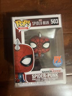 Funko Pop! Spider-Punk #503 – Gamerverse PX Exclusive (Custom Webline Details)