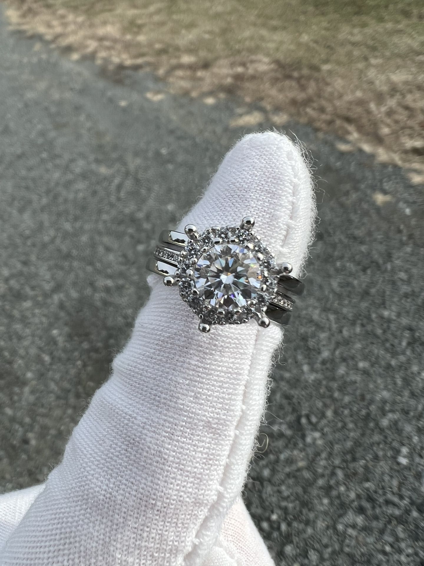 Moissanite Diamond Ring
