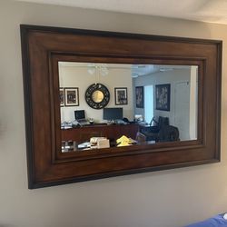 69” x 46” Wall Mirror w/ Side Candle Sconces – Excellent Condition