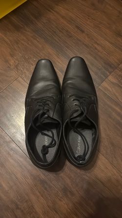 Calvin Klein Black Leather Dress Shoes