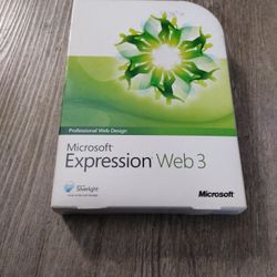 Microsoft Expression Web 3 DVD For Sale 
