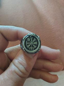 Viking Vegvisir Compass Stainless Steel Ring