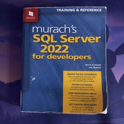 murach's SQL Server 2022 for developers