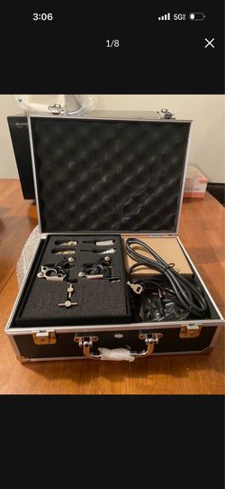 Bundle pack: qty:4, 4 Tattoo Machine with LCD Power Supply 40 Color Ink & Case