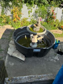 Rubbermaid 300 Gallon Stock Tank with Fountain