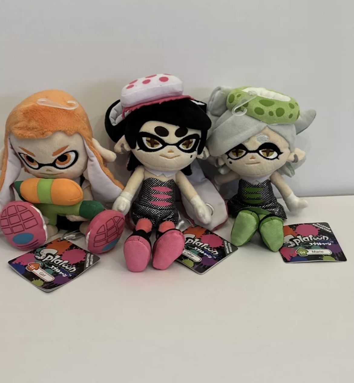 Bundle Of 3 Splatoon ALL STAR COLLECTION Girl Callie Marie Plush Game Character