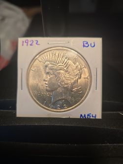 1922 Peace Dollar BU - #M54