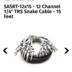 12 channel 1/4” Snake Cable