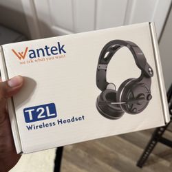 Wantek Bluetooth Headset with Mic Hi-Fi Sound Wireless Headphone for PC/Mobile