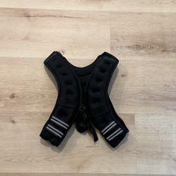 8 LB Weighted Vest Adjustable Workout Training Vest Black