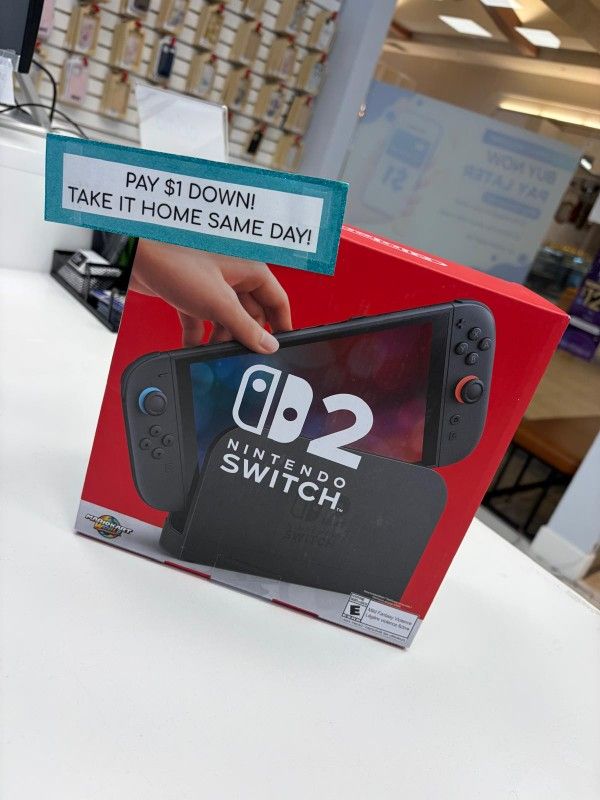 Nintendo Switch 2 Gaming Console New - Pay $1 DOWN AVAILABLE - NO CREDIT NEEDED