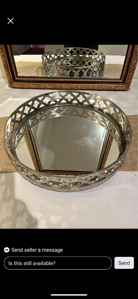 Silver Coffee Table Tray for Sale in Westminster, CA OfferUp