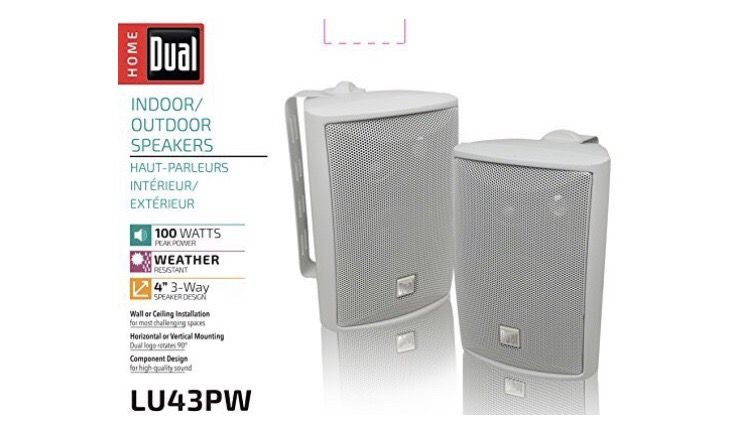 Indoor out door speakers never used in box brand new