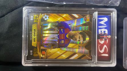 Messi King Holographic Football Trading Card Slab