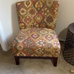 Floral Tiles print Darby Chairs With Cushions 
