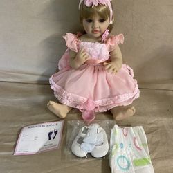 BZDOLL 55cm 22inch Reborn Baby Girl