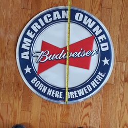 Budwiser Medal Advertising Sign