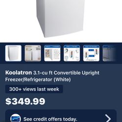 Upright Freezer A Energy Efficient About The Same Size As A Normal Freezer In Your Fridge. Great For Holidays And All Occasions.