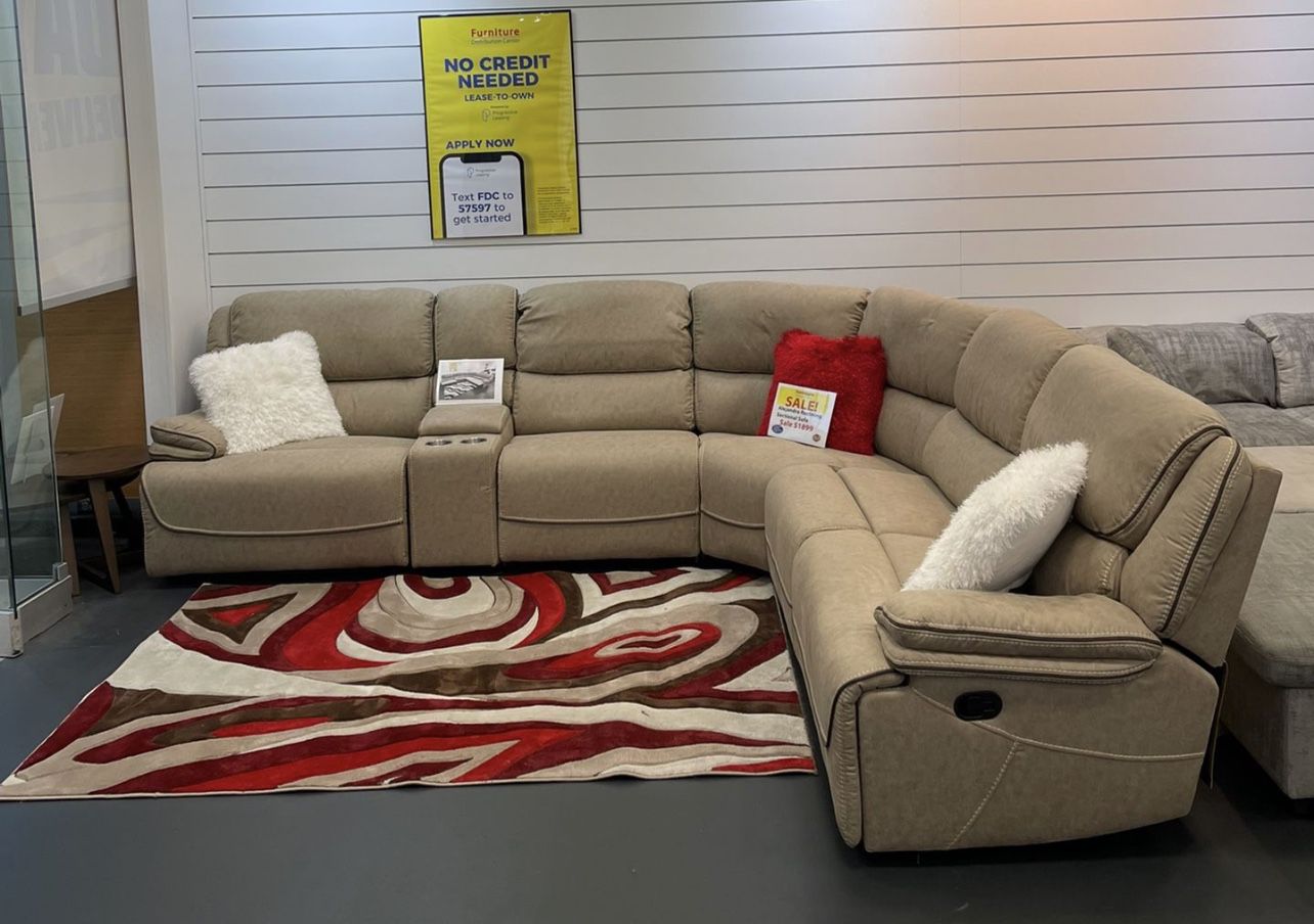 COMFY NEW ALEJANDRA RECLINING SECTIONAL SOFA ON SALE ONLY $1899. IN STOCK SAME DAY DELIVERY 🚚  EASY FINANCING 
