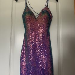 Iridescent Homecoming Dress