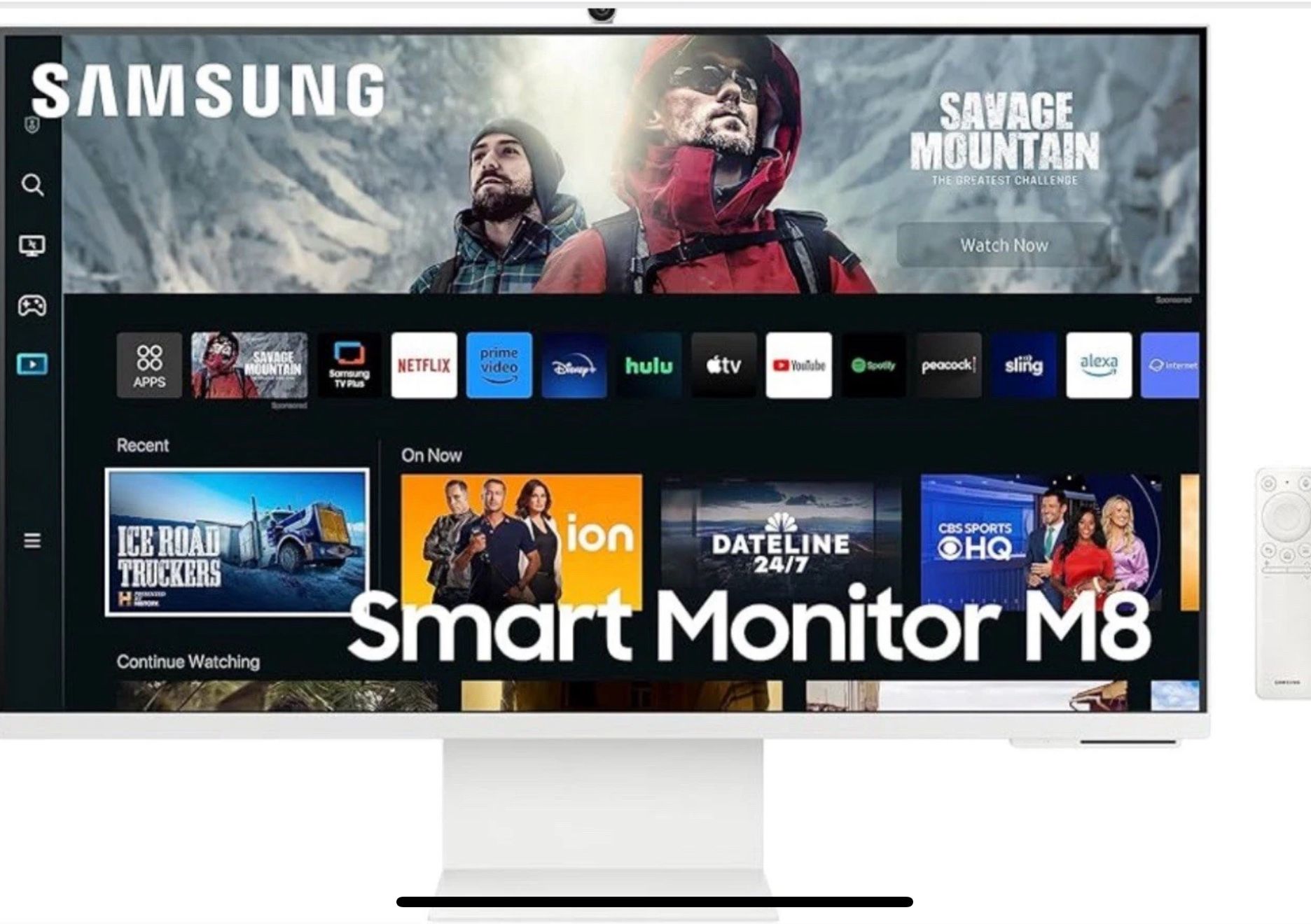 SAMSUNG 32" M80C UHD HDR Smart Computer Monitor Screen with Streaming TV