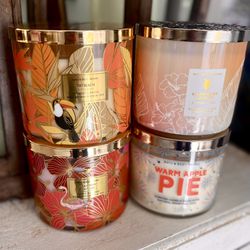 4 Bath and Body Candles (Summer Scents)