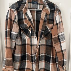 Button Up Flannel Corduroy Long Sleeve Shirts (Large/XL)