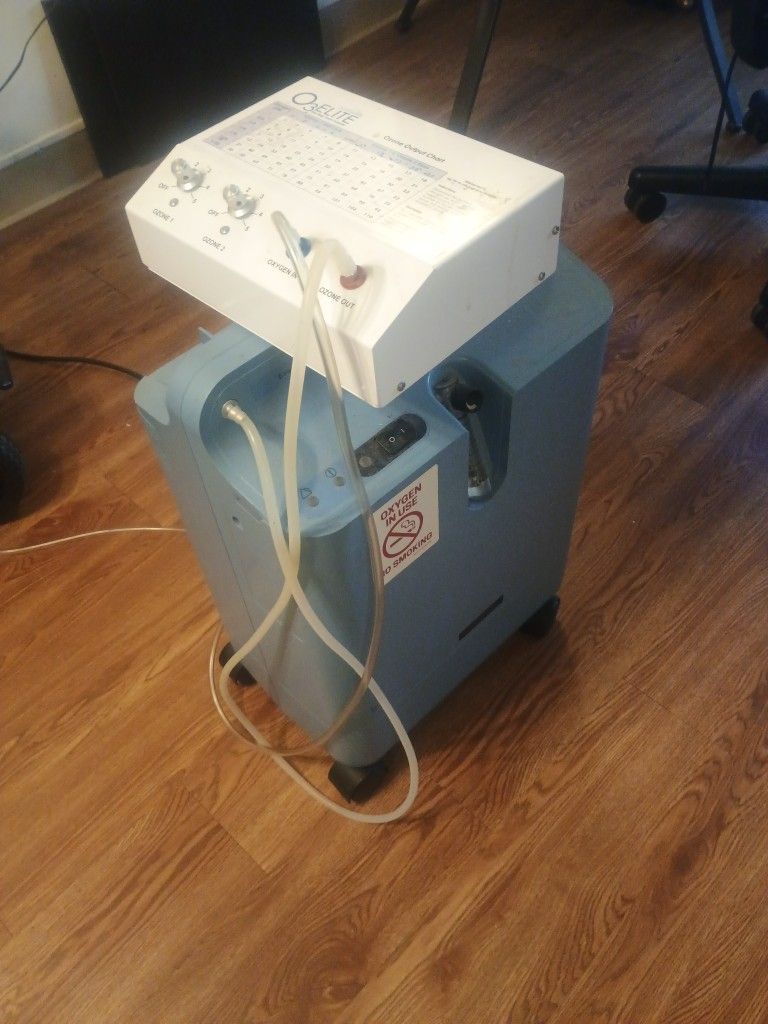 Oxygen Machine With Oxygen Input And Output