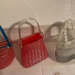 Blown Glass Decoration Purses