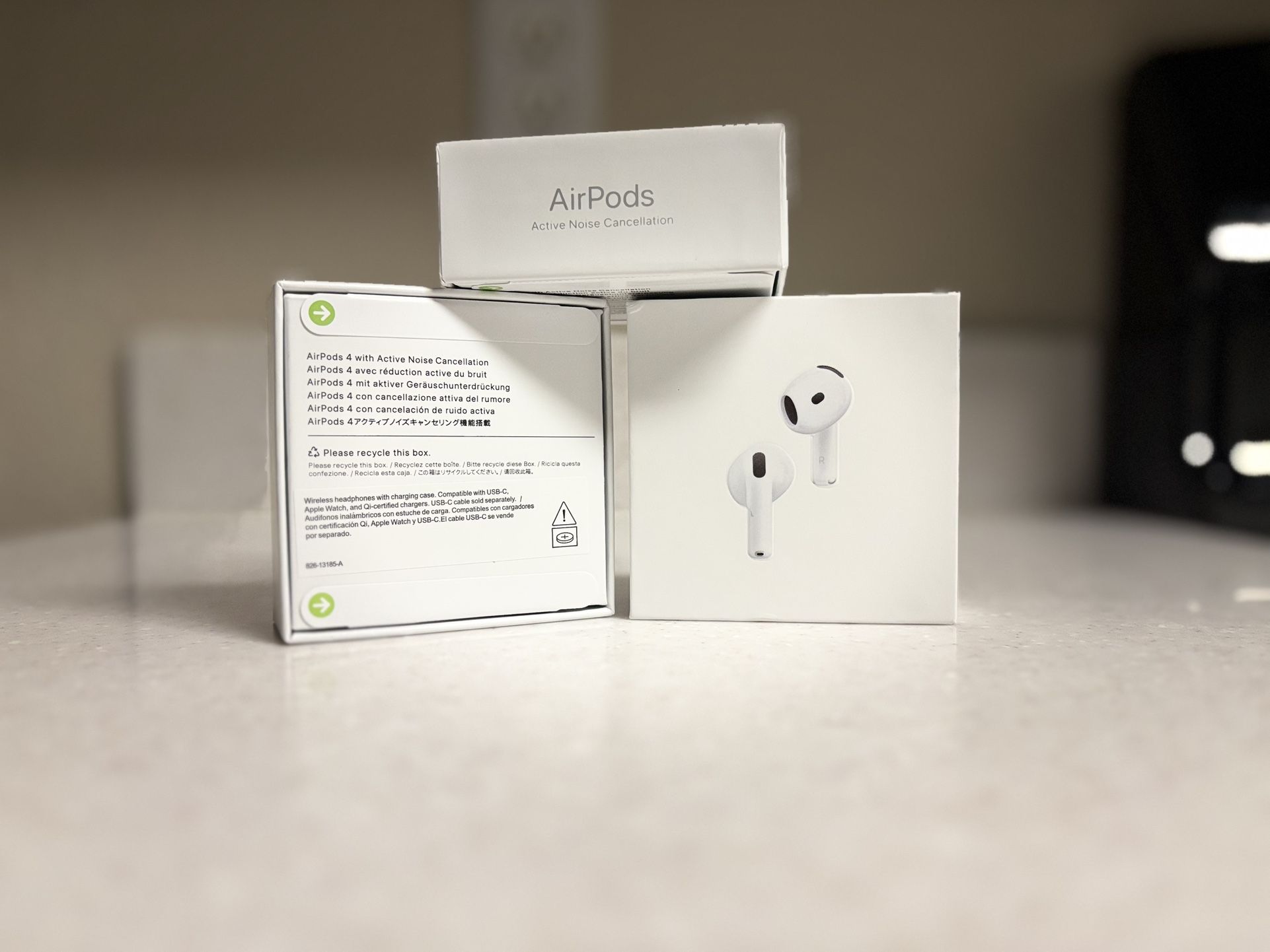 New Apple 4th Generation Wireless Earbuds with Active Noise Cancellation ANC