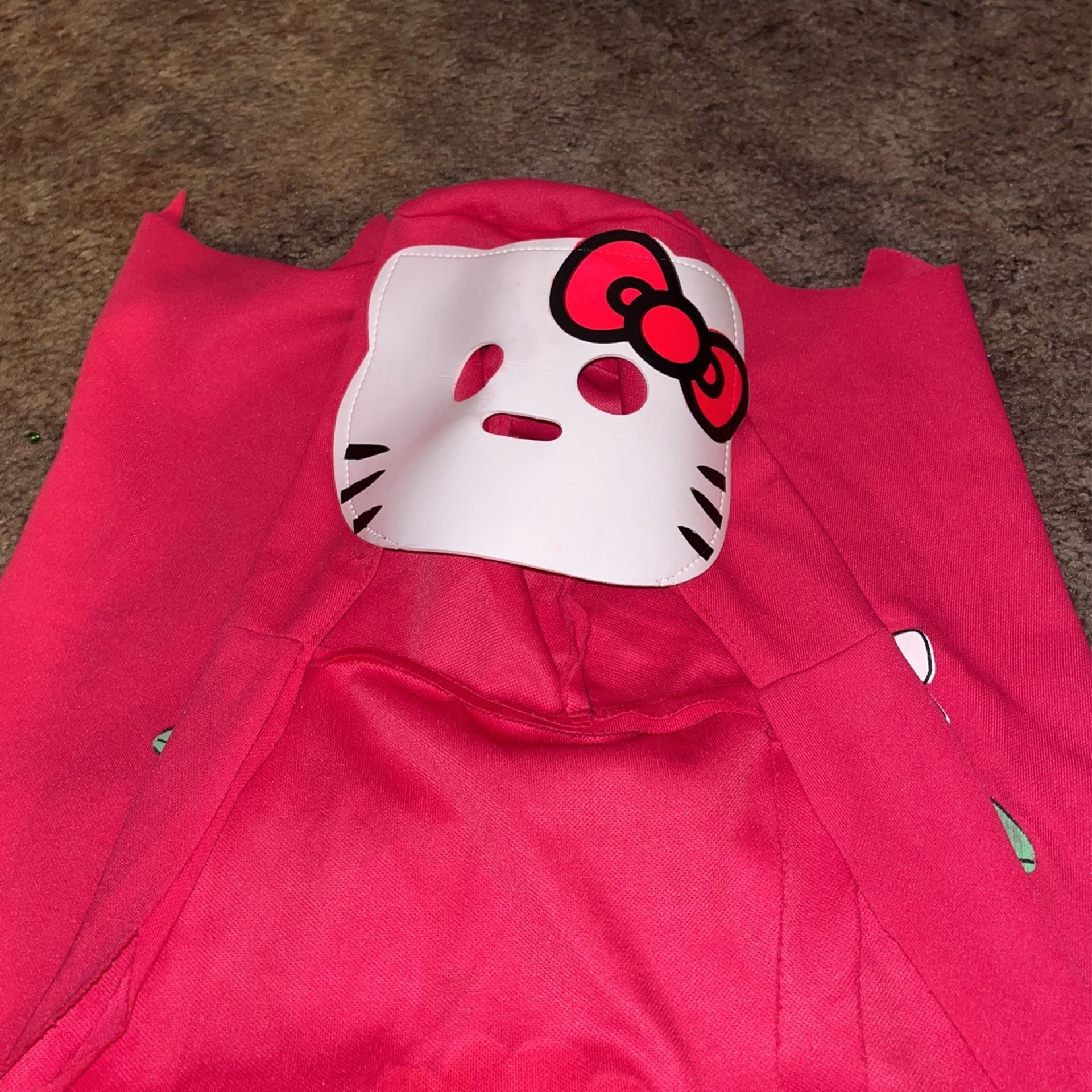 Hello Kitty Mask/ Cape Halloween Costume. Size Small