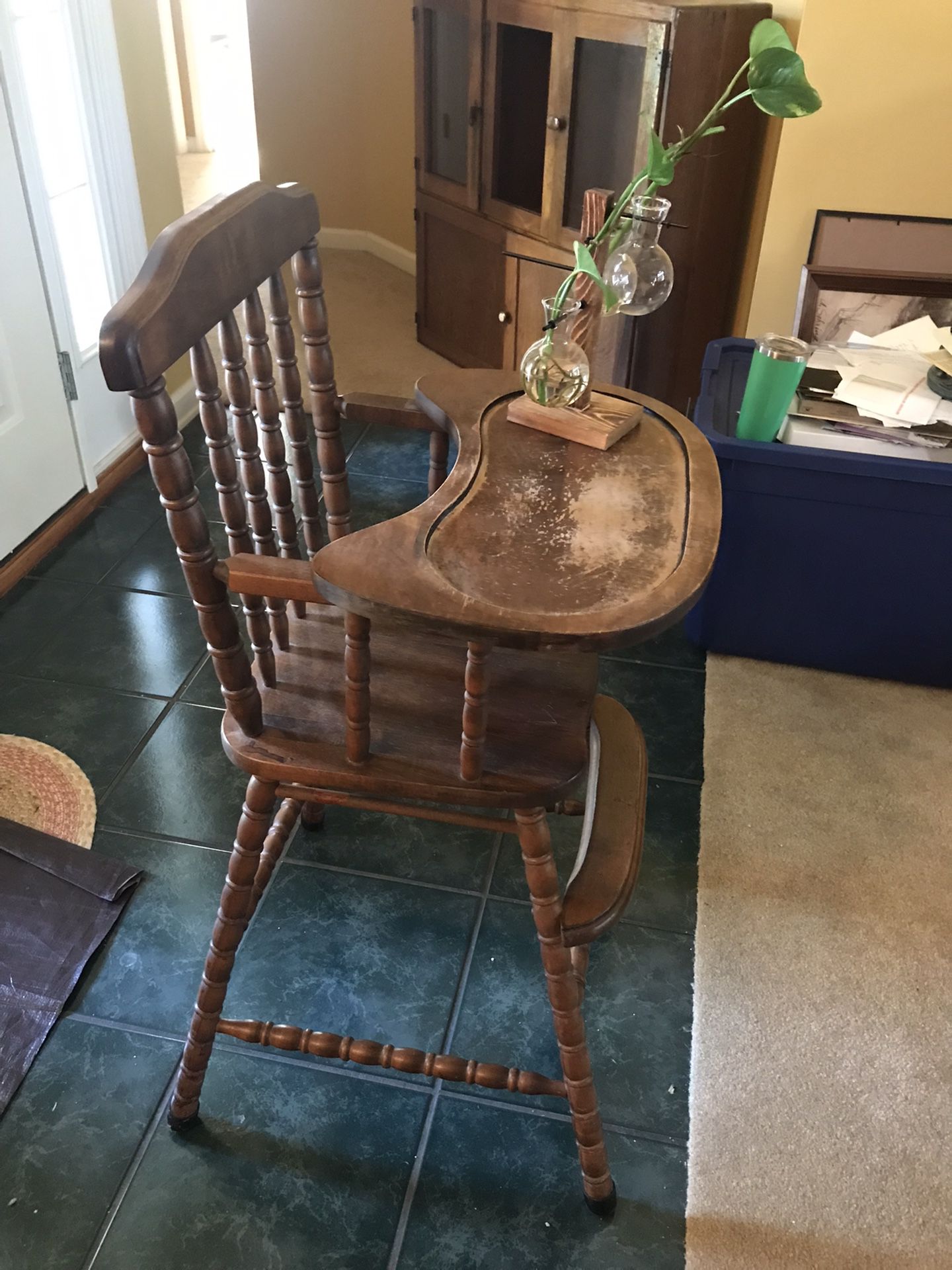 Real Wood High Chair 