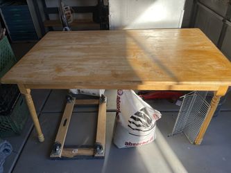 Table Used as A Work Table In Garage 60Lx35.5w x 29 T