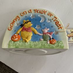 Midwest Disney Classic Pooh Halloween “Going On A Trick Or Treat” Candle Holder