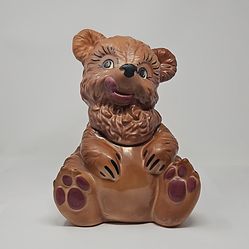 Vintage Gilner Pottery Teddy Bear Cookie Jar
