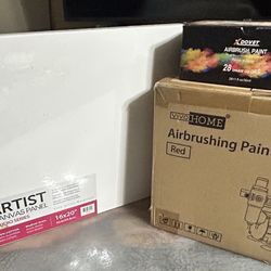 Air-Brush Kit W/compressor (Red)
